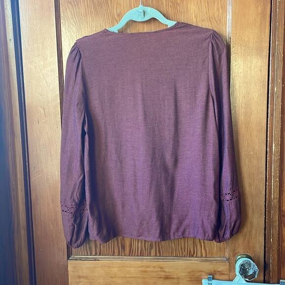 Zara Romantic Rusty Mauve Blouse - Picture 2 of 9